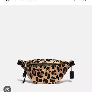 Coach Leopard Print Belt Bag